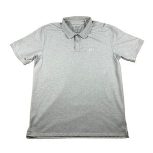 Vice Golf Class C Fit Polo Shirt Mens XL Heather Gray Short Sleeve Embroidered V